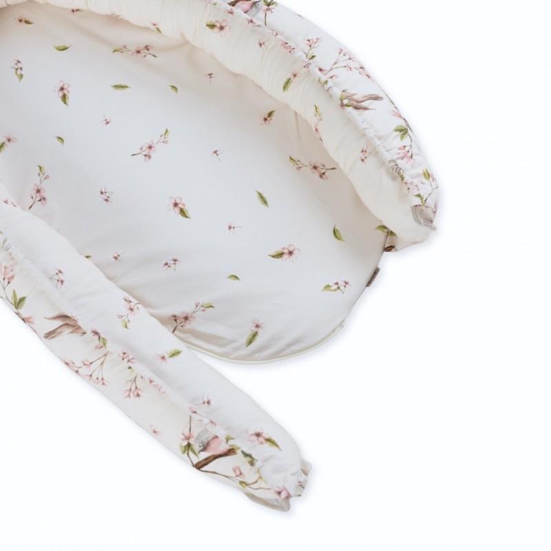 Baby Nest / Kokon 2in1, doppelseitig - Ankunft der Vögel