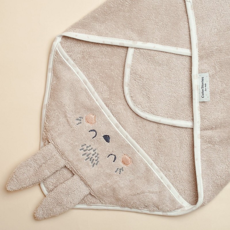 Towel with hood - Beige