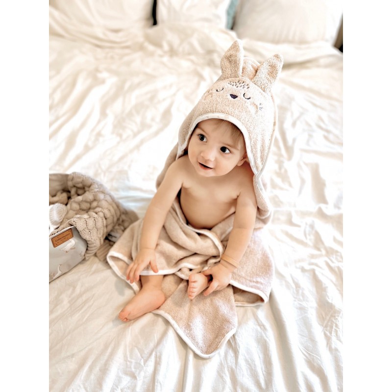 Handtuch mit Kapuze - Beige
