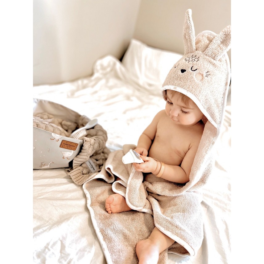 Towel with hood for a baby - ColorStories | MINTYMOOD.CH