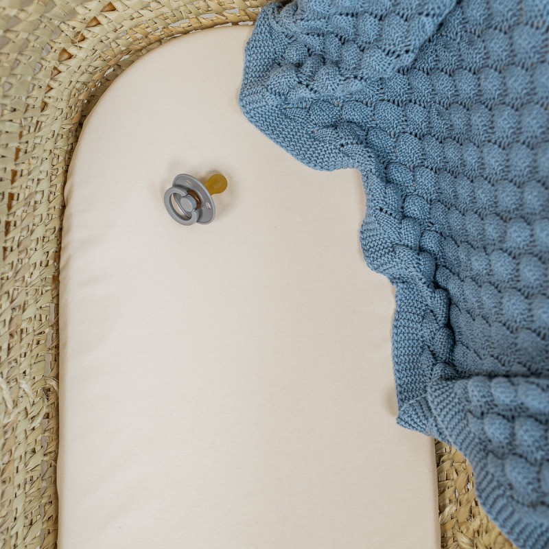 Bettlaken für das Kinderbett, den Kinderwagen oder die Wiege - Beige