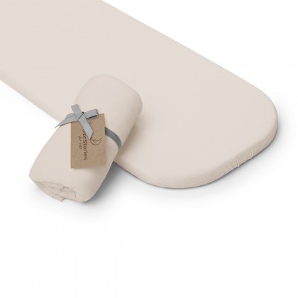 Bettlaken für das Kinderbett, den Kinderwagen oder die Wiege - Beige