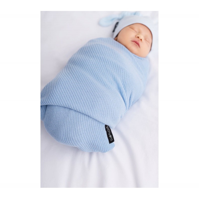 Light bamboo blanket - Blue