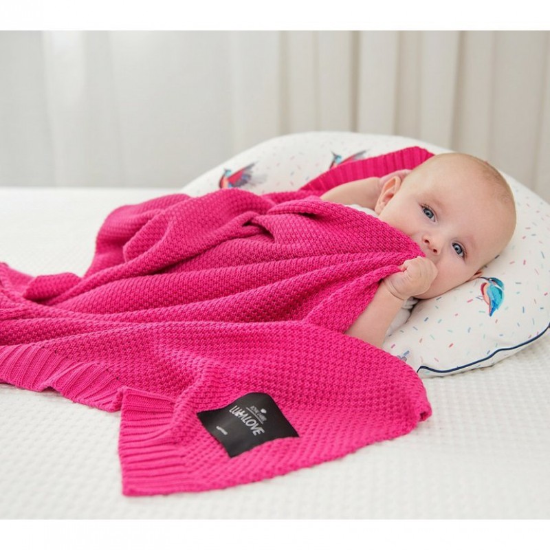 Bamboo blanket - Raspberry