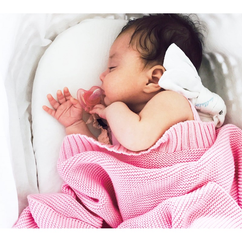 Bamboo blanket for baby - Candy Pink Lullalove