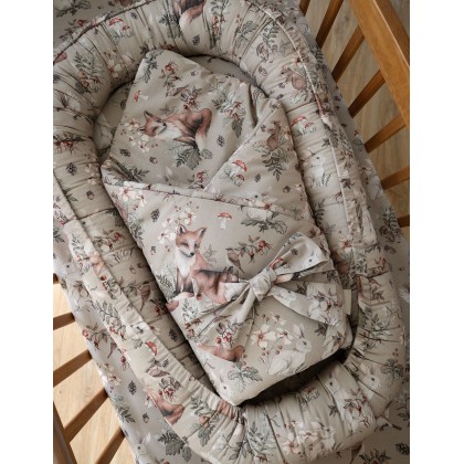 Babytragetuch 3in1 - Waldbeige
