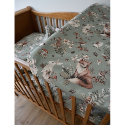 Housse pour matelas à langer - Woodland sage