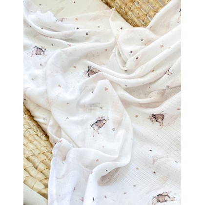 Bamboo muslin swaddle - Dreamers