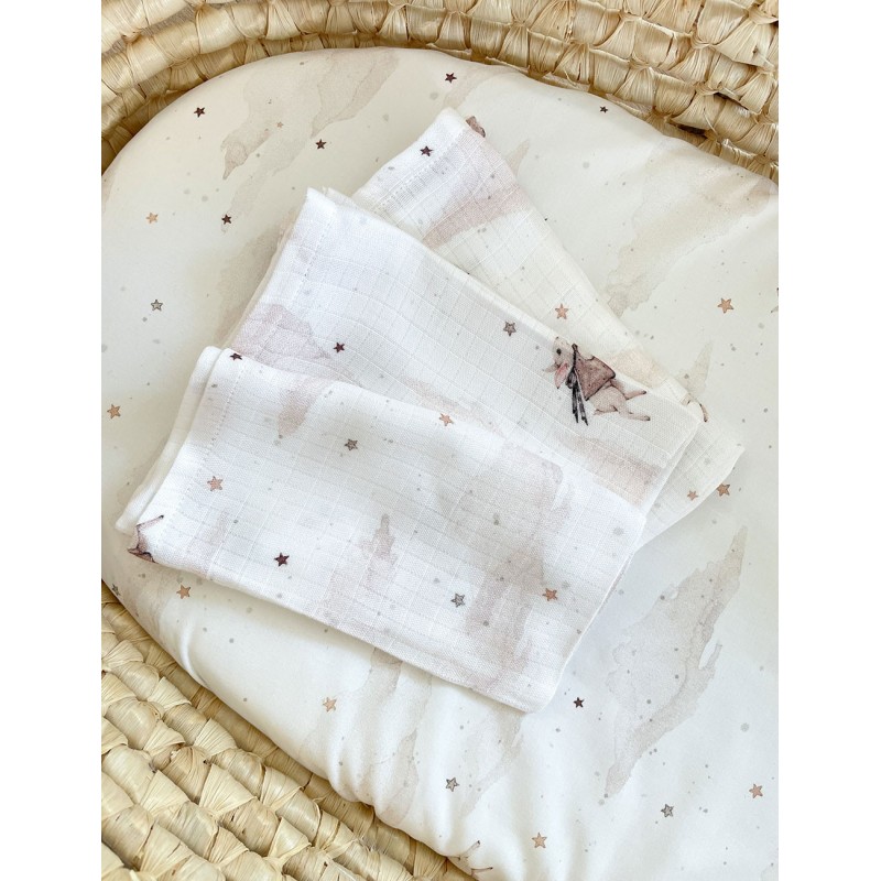 Set of 3 muslin cloth - Dreamers