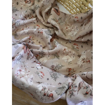 Bambus-Wickeltuch - Waldbeige