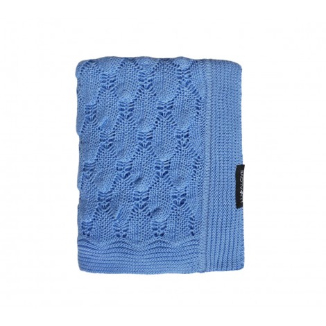 Couverture ajourée bambou pour bebe - Saphir Lullalove