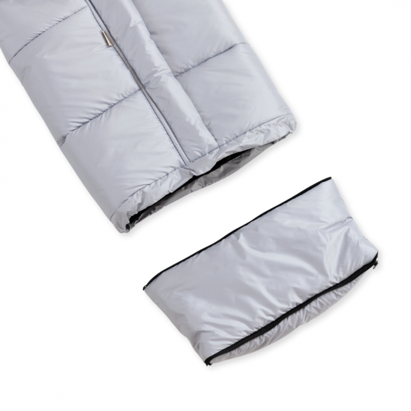 Fußsack für Kinderwagen 3in1 wasserdicht - Grau