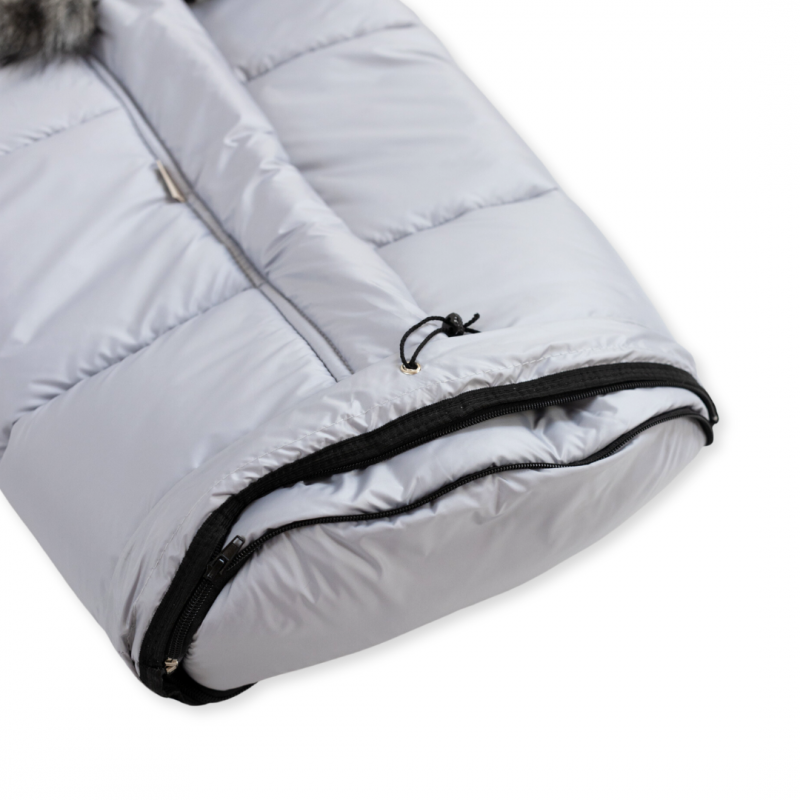 Fußsack für Kinderwagen 3in1 wasserdicht - Grau