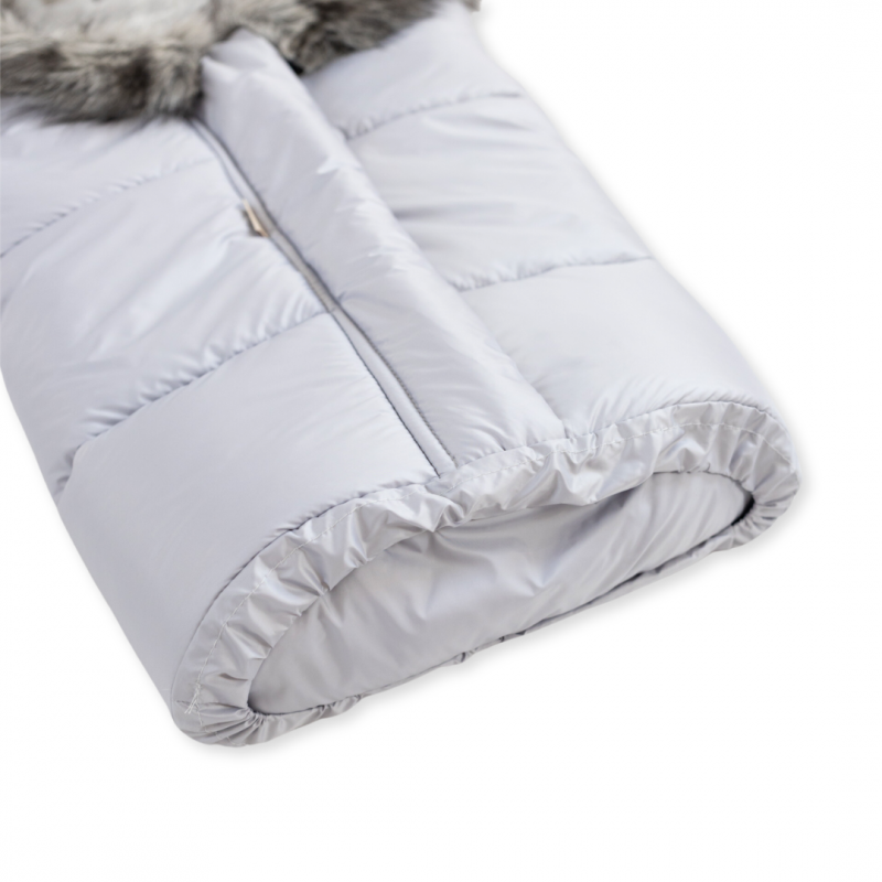 Fußsack für Kinderwagen 3in1 wasserdicht - Grau