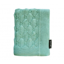 Couverture ajourée bambou pour bebe - Sauge Lullalove Couverture ajourée bambou pour bebe - Sauge Lullalove