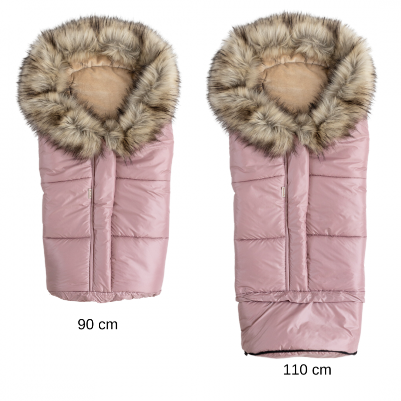 Chancelière pour poussette 3en1 imperméable - Rose