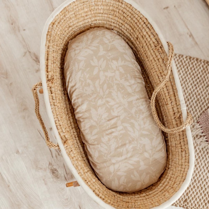 Bettlaken für Kinderbett, Kinderwagen oder Moseskorb - Musselin Beige Mantulien