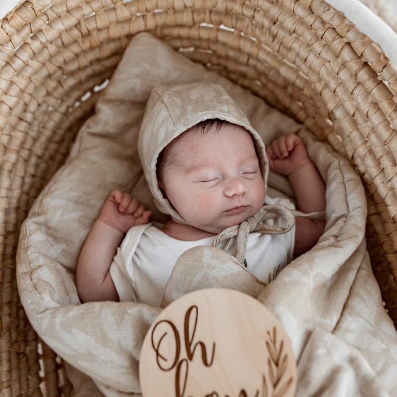Babytragetuch - Musselin Beige Mantulien