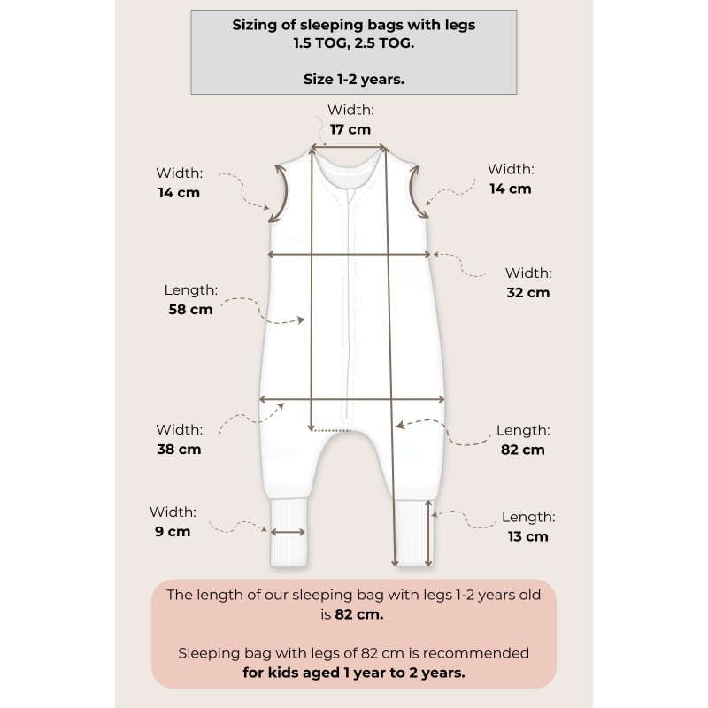 Schlafsack mit Beinen - Happy Geese Olive