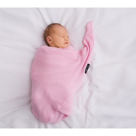 Couverture légère bambou pour bebe - Rose Lullalove Couverture légère bambou pour bebe - Rose Lullalove