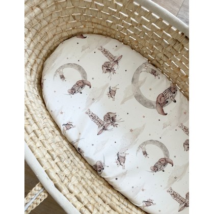 Bettlaken für Kinderwagen oder Moseskorb - Träumer