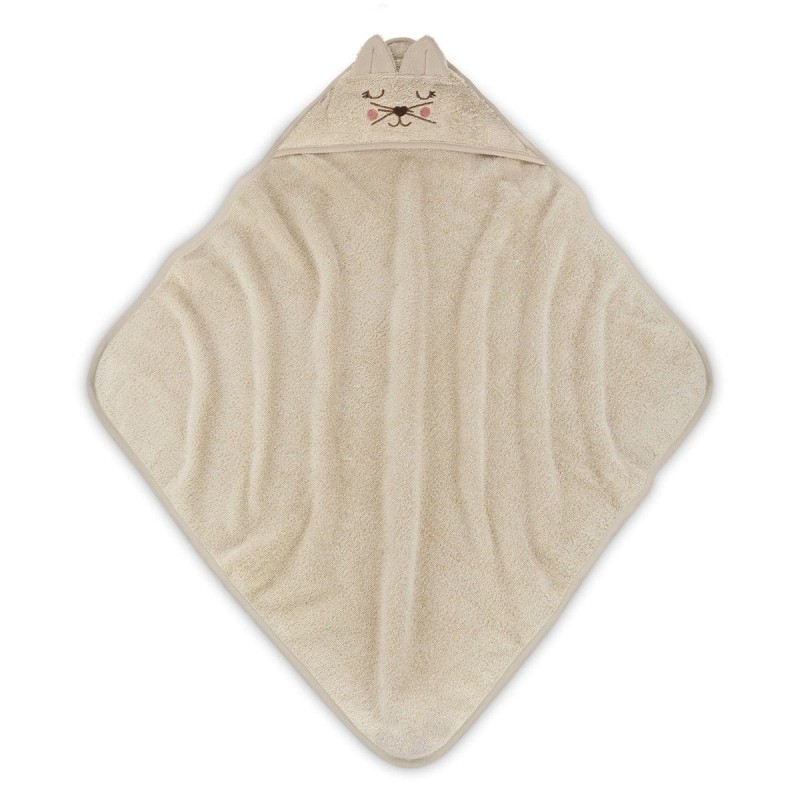 Serviette à capuche Chat - Cappuccino