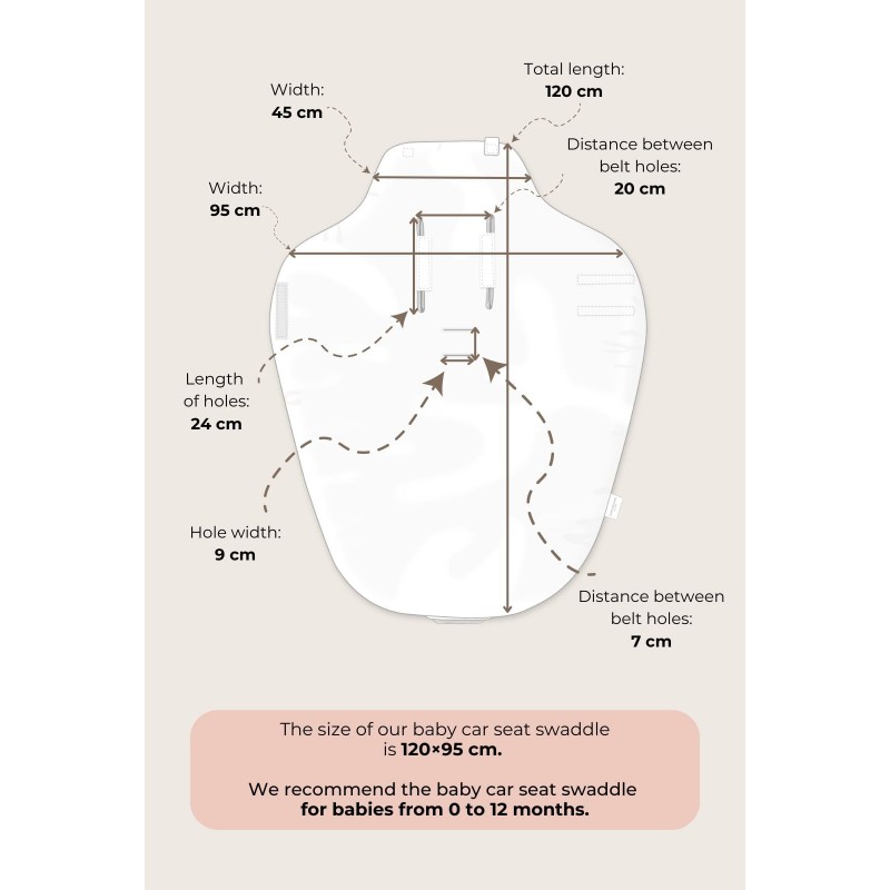 Car seat blanket 3in1 - Birdsong