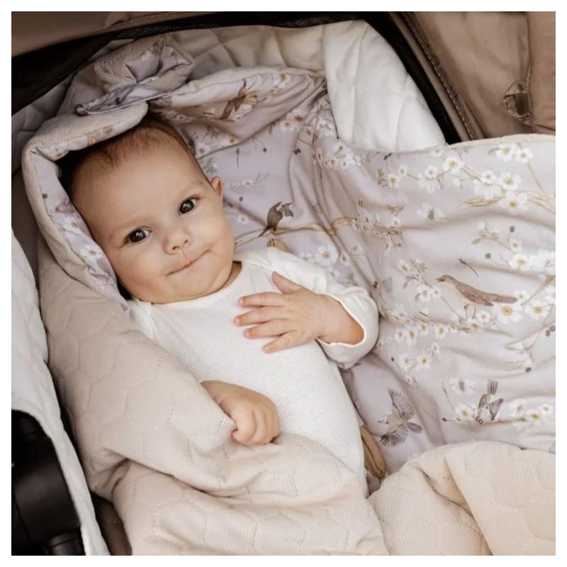 Car seat blanket 3in1 - Birdsong