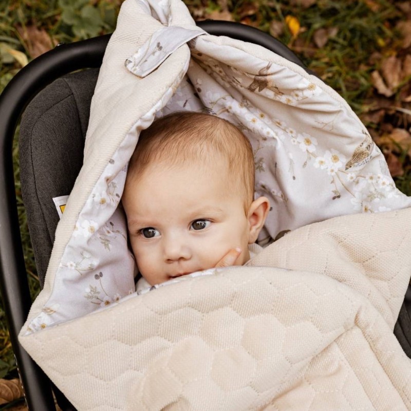 Car seat blanket 3in1 - Birdsong
