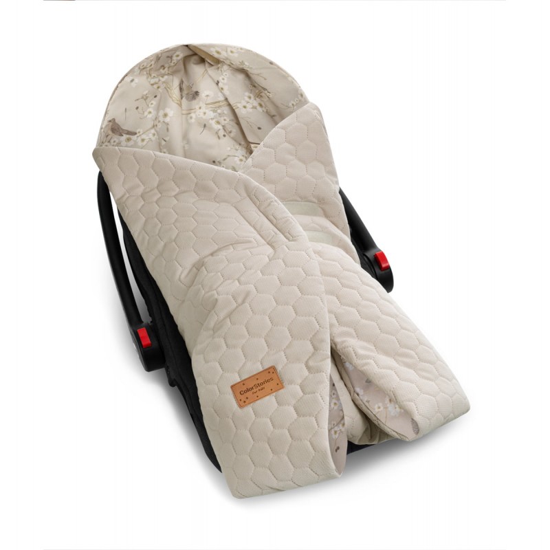 Car seat blanket 3in1 - Birdsong