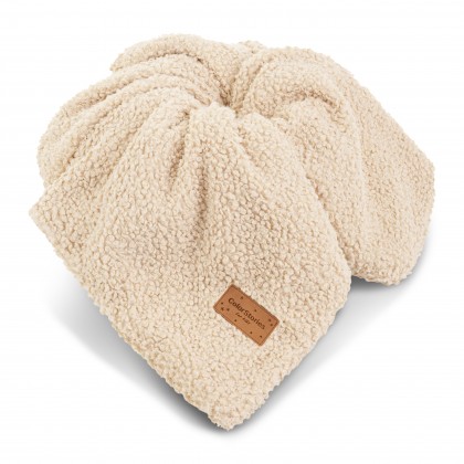 Couverture chaude en peluche - Crème