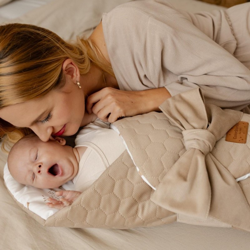 Baby-Einschlagdecke - Glückliche Gänse