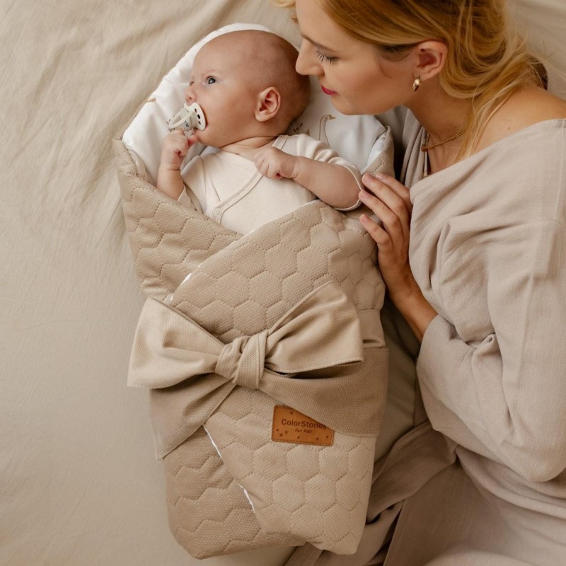 Baby-Einschlagdecke - Glückliche Gänse