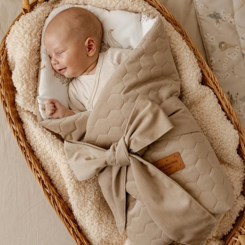 Baby-Einschlagdecke - Glückliche Gänse