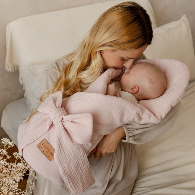 Baby wrap Muslin - Powder pink
