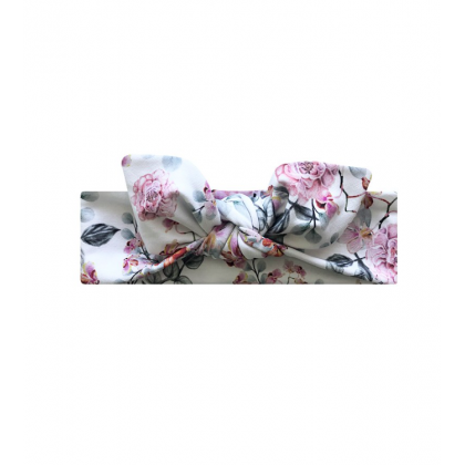 Stirnband mit einer Schleife - Wilde Rose