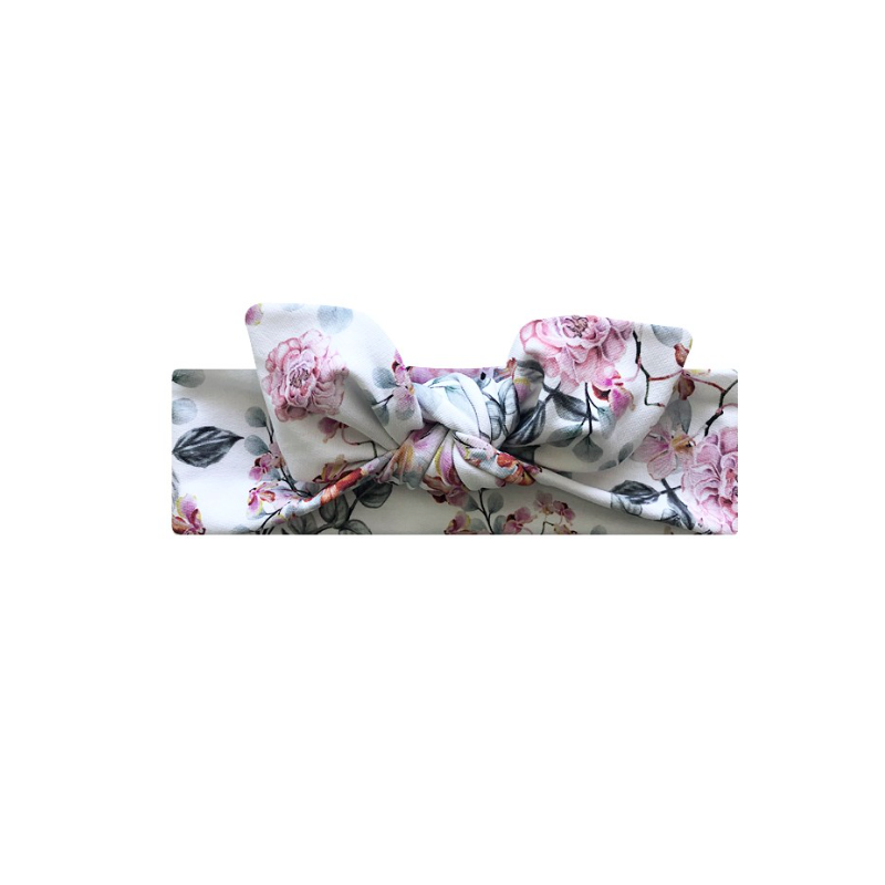 Stirnband mit einer Schleife - Wilde Rose