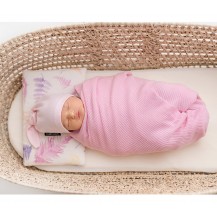 Couverture légère bambou pour bebe - Rose Lullalove Couverture légère bambou pour bebe - Rose Lullalove